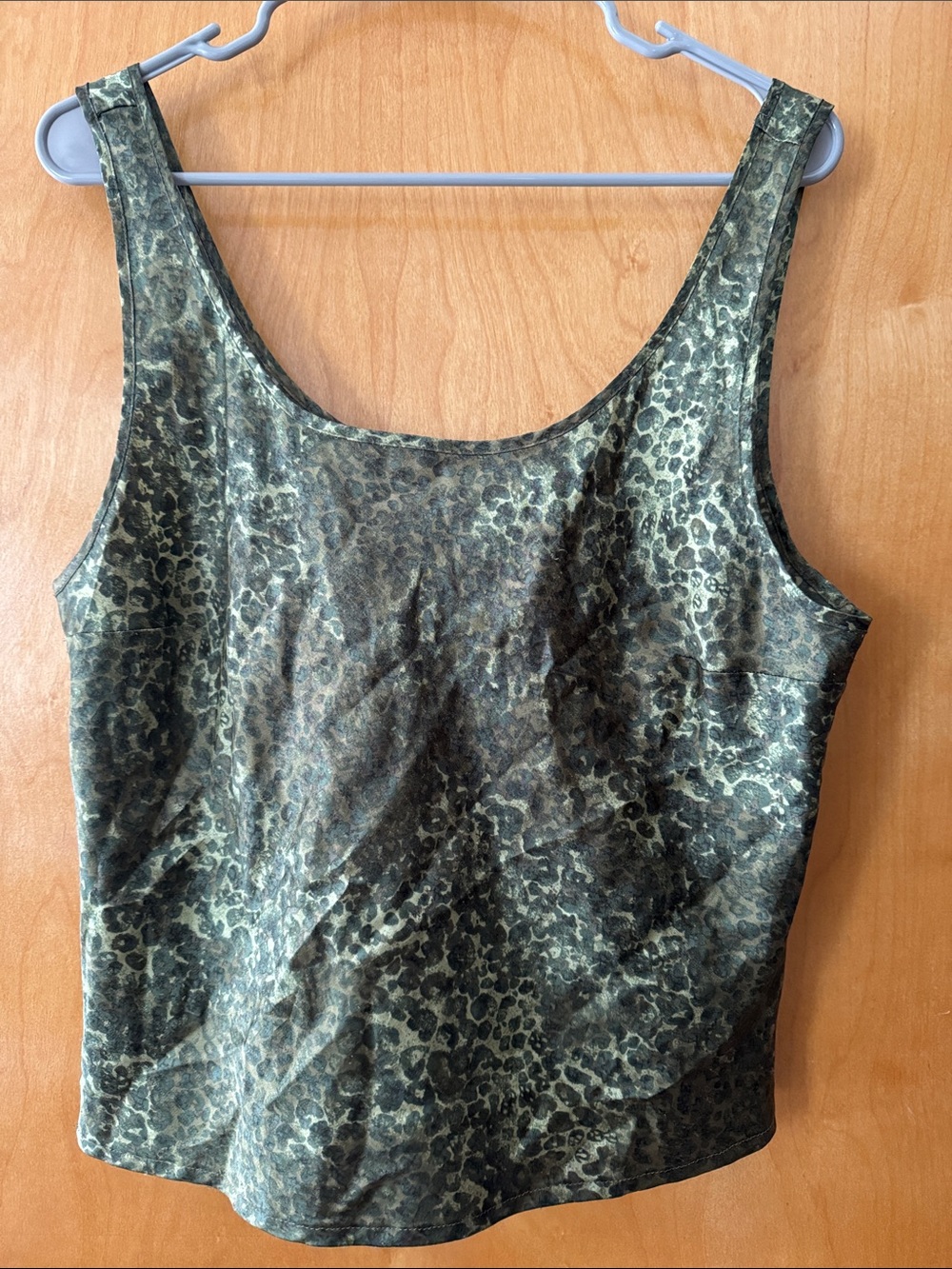 Victoria's Secret Green Leopard Print Tank Top